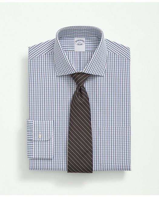 Brooks Brothers Men's Cotton Poplin English Collar Blue