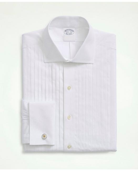 Brooks Brothers Men's Stretch Cotton Broadcloth English Collar White