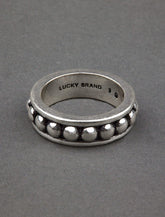 Lucky Brand Men's Granulated Ring Silver