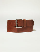 Lucky Brand Mens Novelty Stitch Belt Medium Brown