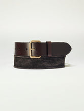 Lucky Brand Mens Washed Webbed Belt Black