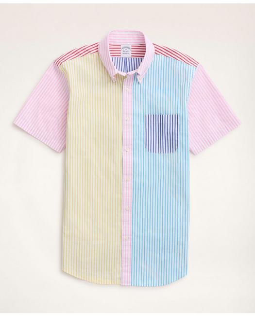 Brooks Brothers Men's Regent Regular-Fit Short-Sleeve Sport Shirt Multicolor