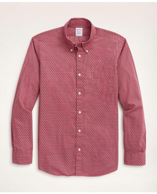 Brooks Brothers Men's Regent Regular-Fit Sport Shirt Red