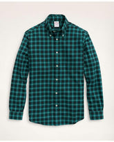 Brooks Brothers Men's Regent Regular-Fit Archival Brushed Twill  Tartan Shirt Green
