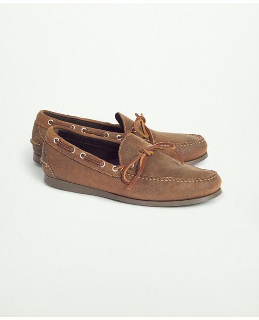 Brooks Brothers Men's Sconset Camp Moc Dark Brown