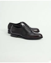 Brooks Brothers Men's  and Brown Leather Saddle Shoes Black