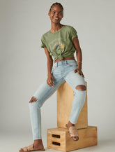 Lucky Brand Mid Rise Ava Skinny Fan Girl Dest