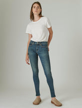 Lucky Brand Mid Rise Ava Skinny Jean Lyell