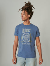 Lucky Brand Miller Lite Tee - Men's Clothing Tops Shirts Tee Graphic T Shirts True Navy