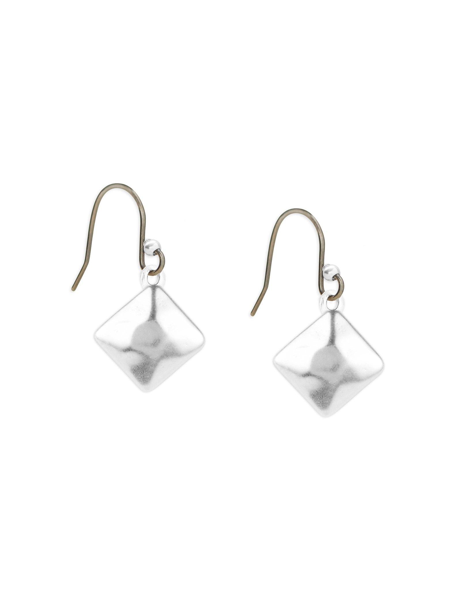 Lucky Brand Mini Diamond Drop Earring Silver