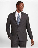 Brooks Brothers Men's Regent-Fit Wool Twill Suit Jacket Charcoal