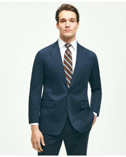 Brooks Brothers Men's Regent Fit Cotton Stretch Suit Jacket Navy