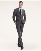 Brooks Brothers Men's Milano Fit Two-Button 1818 Suit Grey