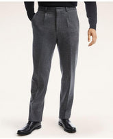 Brooks Brothers Men's Knit Herringbone Suit Trousers Grey