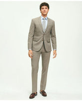 Brooks Brothers Men's Milano Fit Stretch Wool 1818 Suit Beige