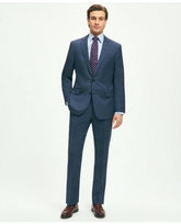 Brooks Brothers Men's Regent Fit Check 1818 Suit Navy