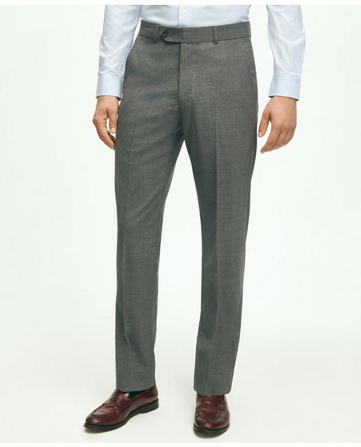 Brooks Brothers Men's Explorer Collection Classic Fit Wool Suit Pants Light Grey