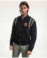 Brooks Brothers Men's Varsity Jacket Navy