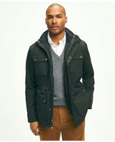 Brooks Brothers Men's 3-In-1 Down Tech Coat Black