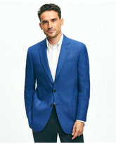 Brooks Brothers Men's Madison Traditional-Fit Wool Hopsack Sport Coat Blue