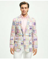 Brooks Brothers Men's Regent Classic-Fit Patchwork Madras Sport Coat Pink