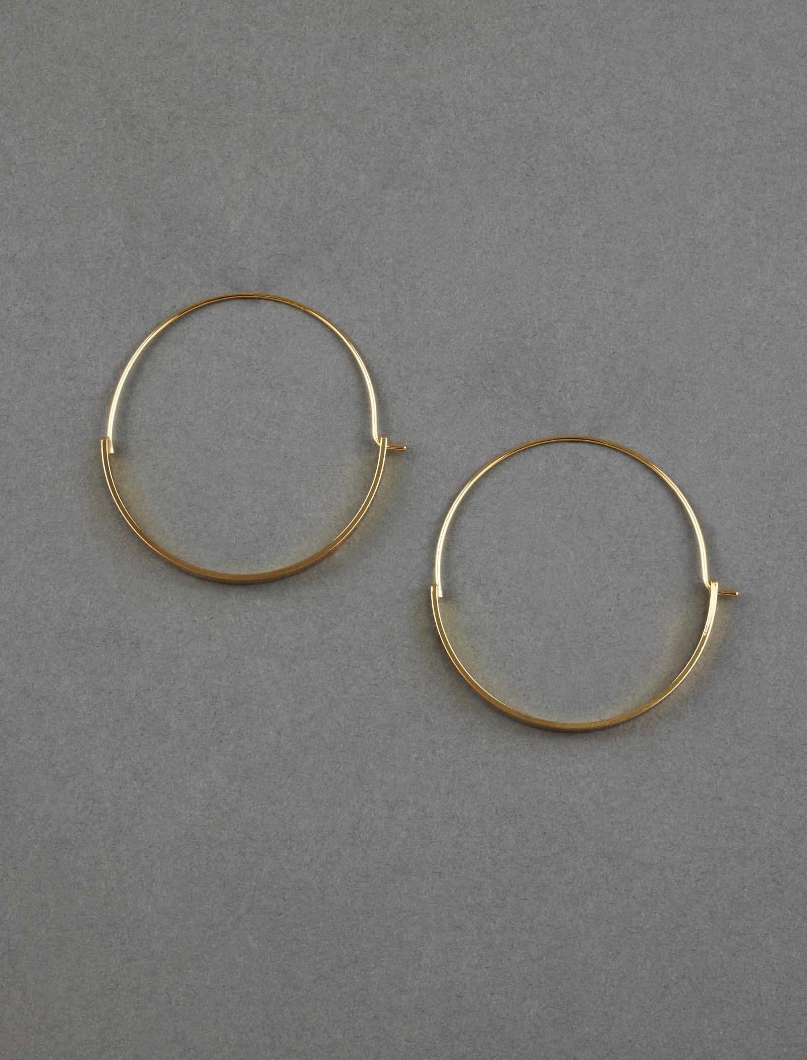 Lucky Brand Modern Hoop Earring Silver