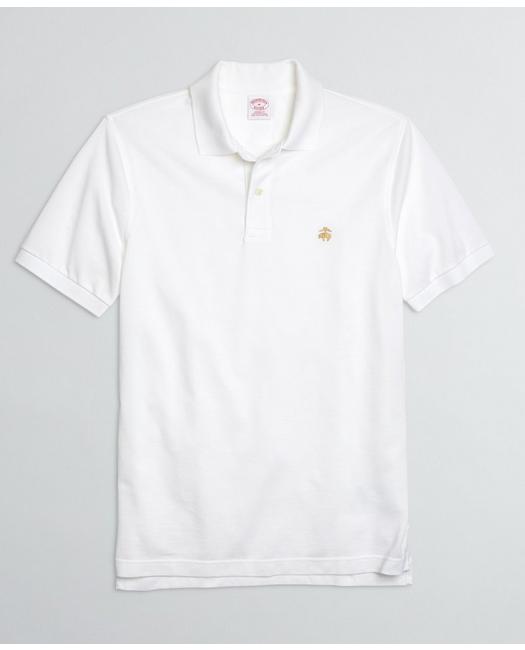 Brooks Brothers Men's Golden Fleece Original Fit Stretch Supima Polo Shirt White