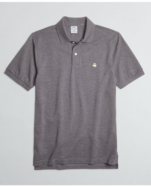 Brooks Brothers Men's Golden Fleece Stretch Supima Polo Shirt Charcoal Heather