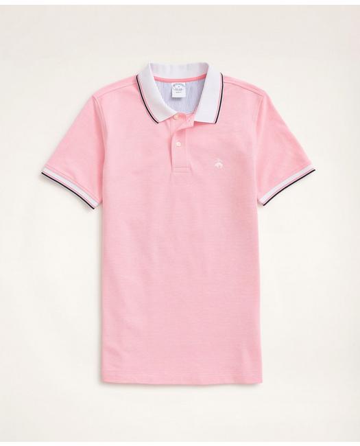 Brooks Brothers Men's Golden Fleece Slim Fit Pique Polo Shirt Pink