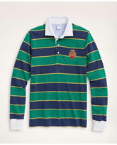 Brooks Brothers Men's Cotton Crest Rugby Navy/Green