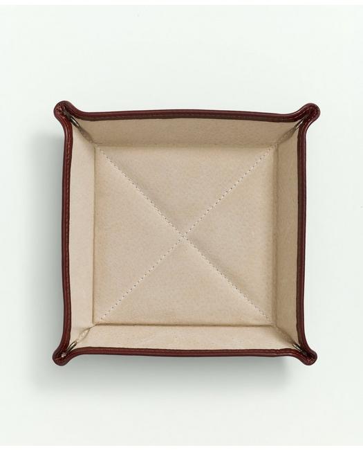 Brooks Brothers Men's Leather Catchall Tray Cognac