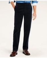 Brooks Brothers Men's Clark Straight-Fit Wide-Wale Corduroy Pants Dark Navy