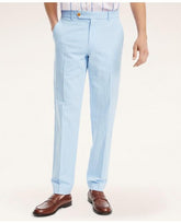 Brooks Brothers Men's Milano Slim-Fit Stretch Cotton Linen Chino Pants Chambray