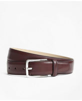 Brooks Brothers Men's 1818 Leather Belt Burgundy