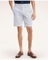 Brooks Brothers Men's Cotton Seersucker Stripe Shorts Blue