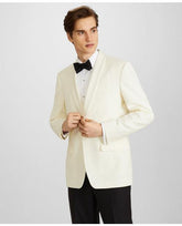 Brooks Brothers Men's Milano Fit Wool Tuxedo Jacket White