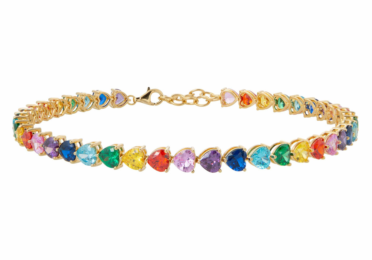 Judith Leiber Couture Judith Leiber Jewelry Multicolor Large Heart Choker Necklace