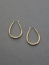 Lucky Brand Oval Hoop Gold