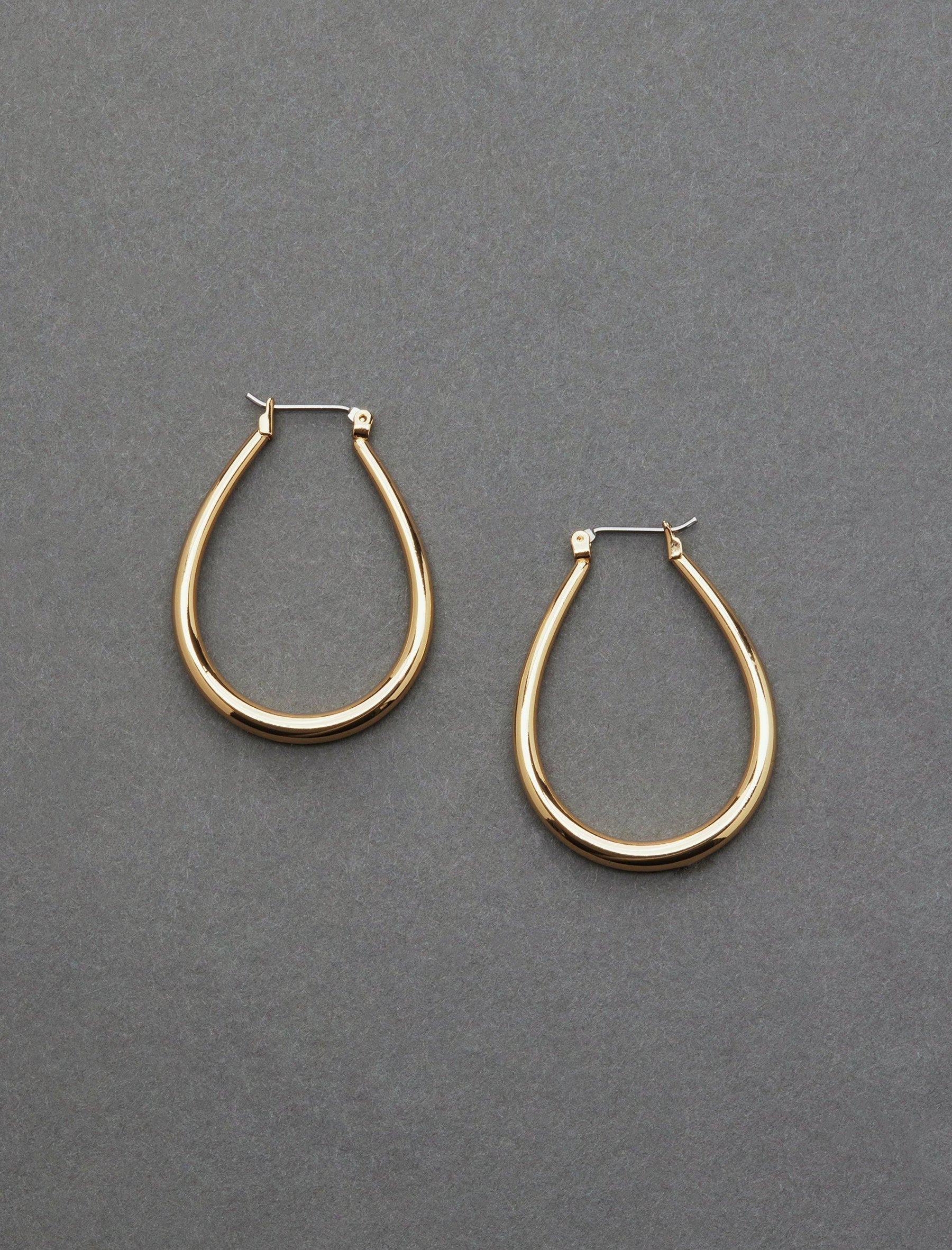 Lucky Brand Oval Hoop Gold