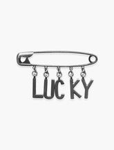 Lucky Brand Ox Lucky Chain Safety Pin Silver