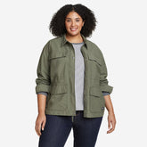 Eddie Bauer Plus Size Women's Trekker Shirt Jacket - Light Green