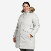 Eddie Bauer Plus Size Women's Superior Down Stadium Parka Jacket - Cement