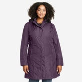 Eddie Bauer Plus Size Women's Girl on the Go Trench Coat - Grape