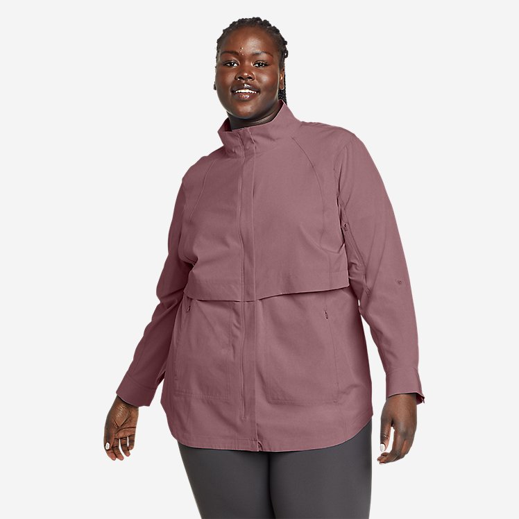 Eddie Bauer Plus Size Women's Departure Lightweight Jacket - Dusty Violet