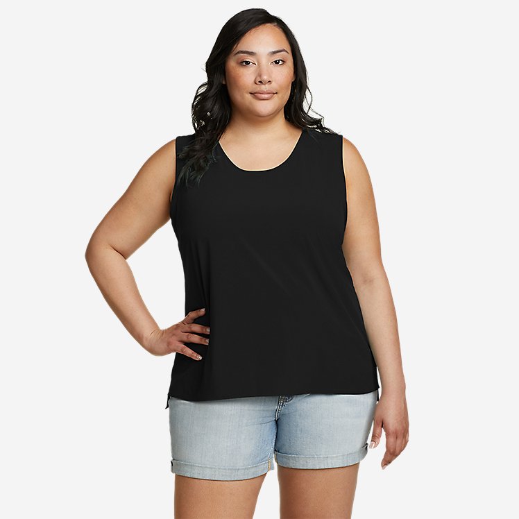 Eddie Bauer Plus Size Women's Departure 2.0 Tank Top - Black