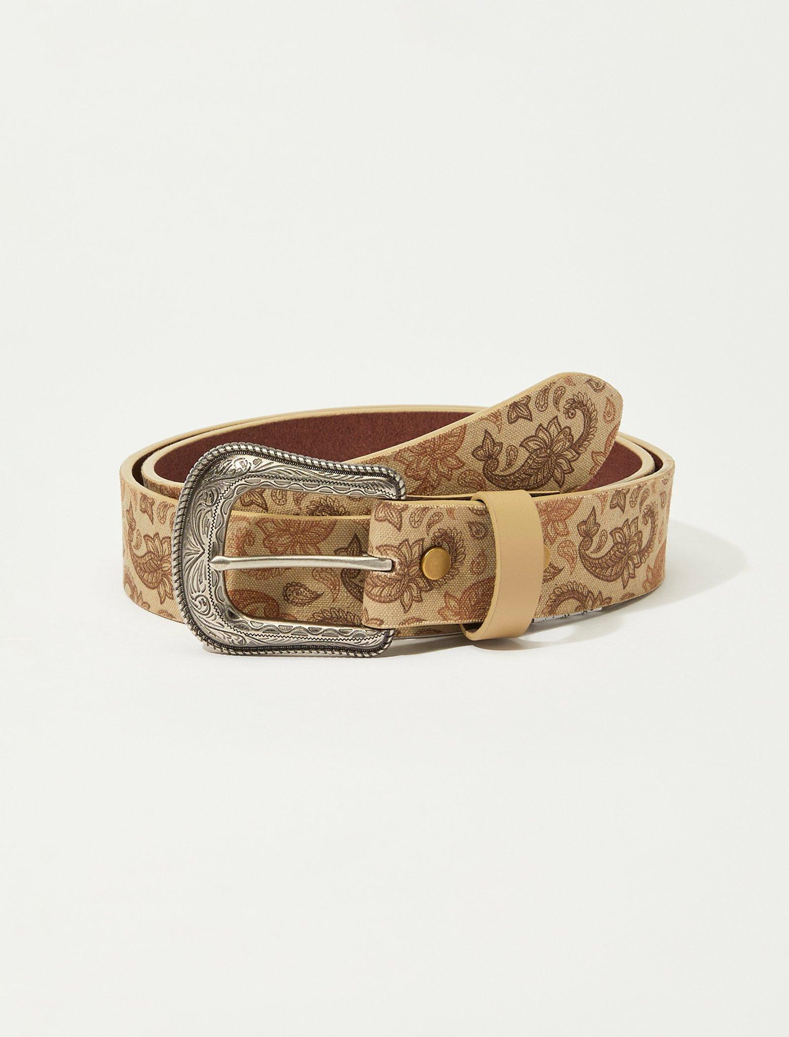 Lucky Brand Paisley Printed Belt Multi