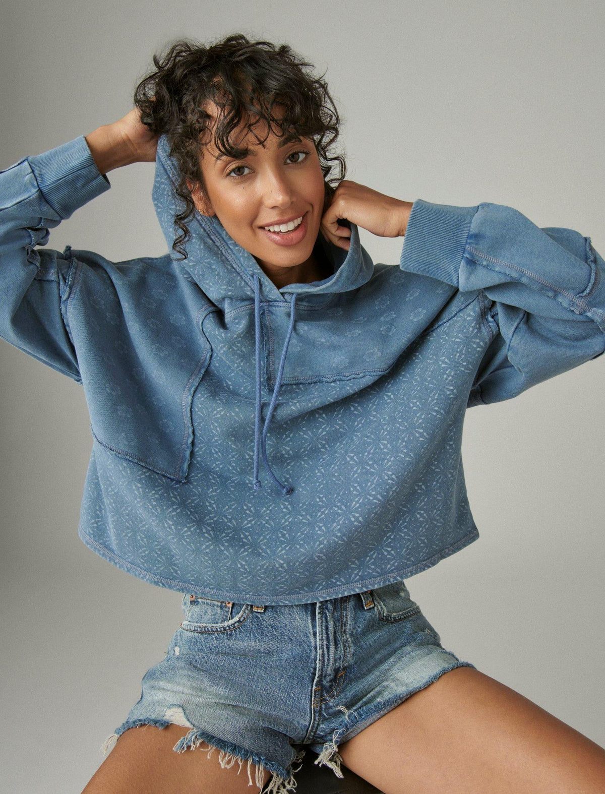 Lucky Brand Youth Girl's 2-Pack Long Sleeve Tee Knit Top Camo Sweatshirt 