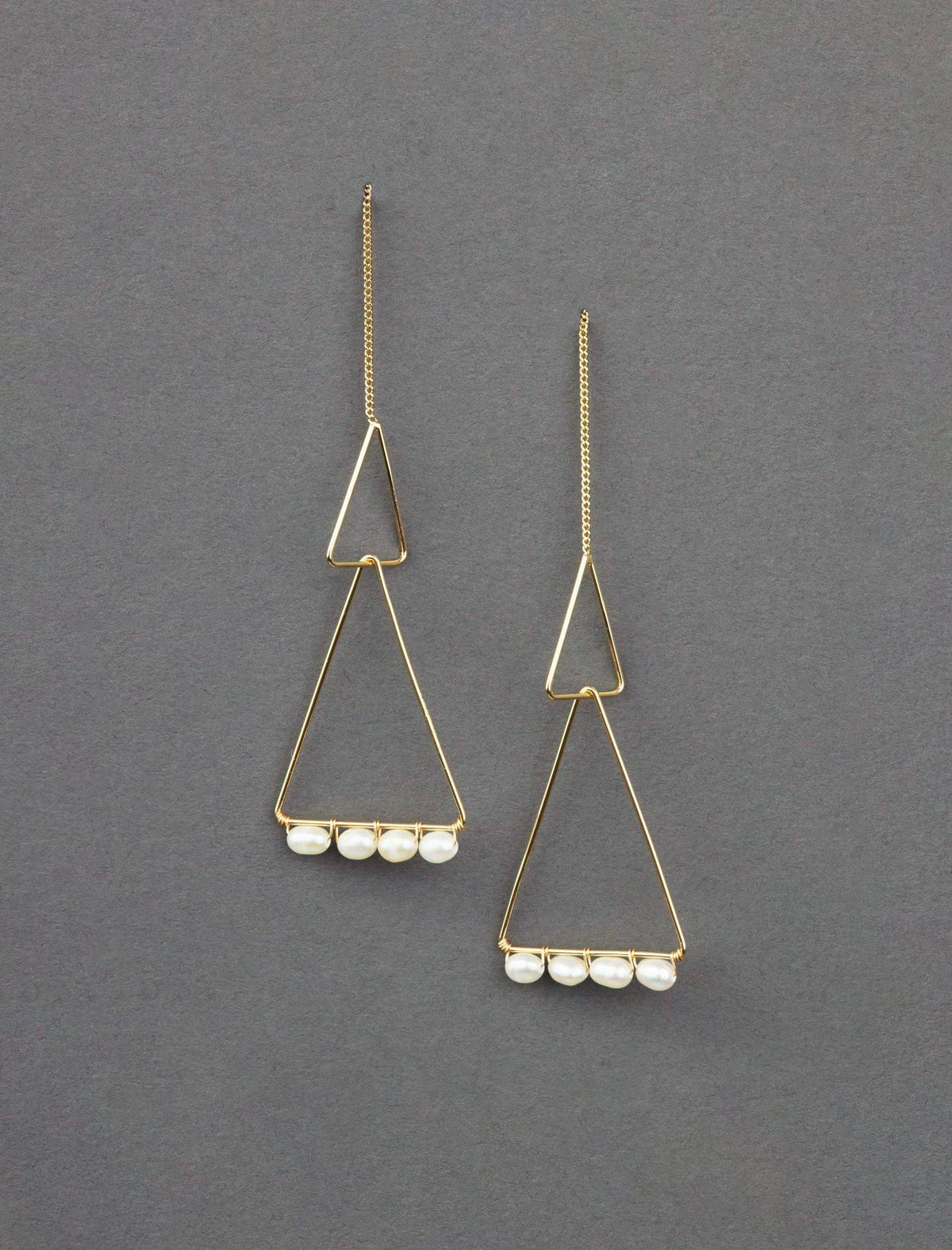 Lucky Brand Pearl Modern Earring Gold