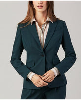 Brooks Brothers Women's Stretch Wool Jacket Dark Green