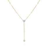 Juicy Couture Long Heart Y Necklace Gold